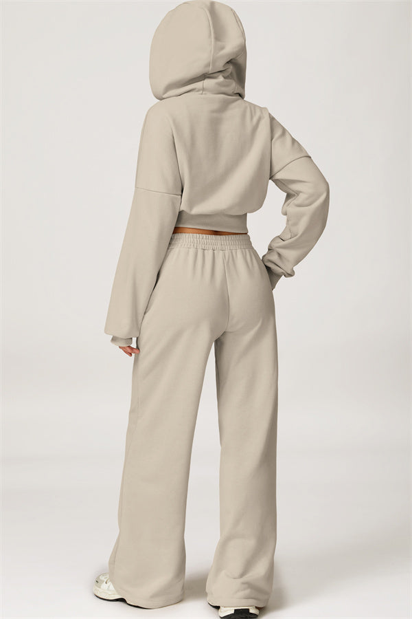 The Axis Crop Hoodie Pants 2-Piece Set