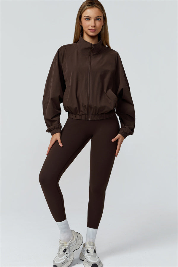 The Venus Zip Jacket Sports Bra Leggings 3-Piece Set