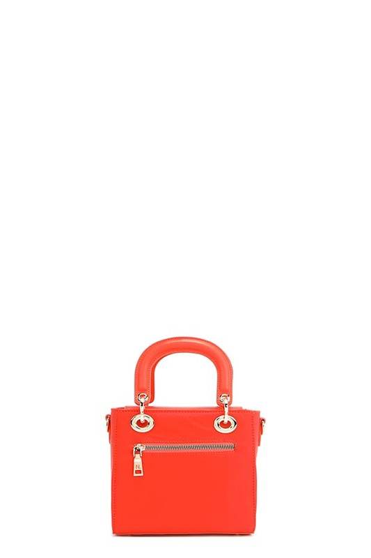 Nicole Lee USA Color Patch Handbag with Top Handle