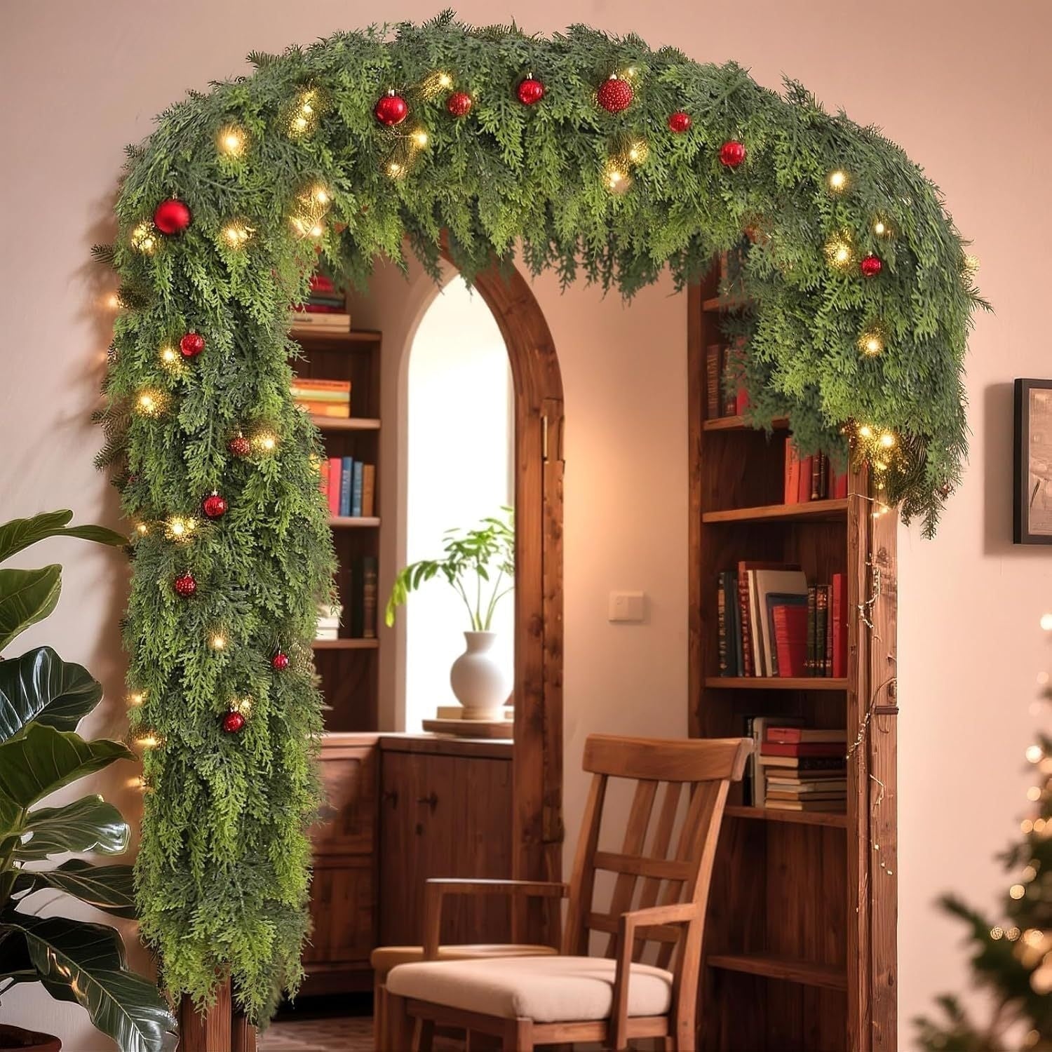 Thickened Cedar Rattan Decorations Christmas Pine And Cypress Rattan