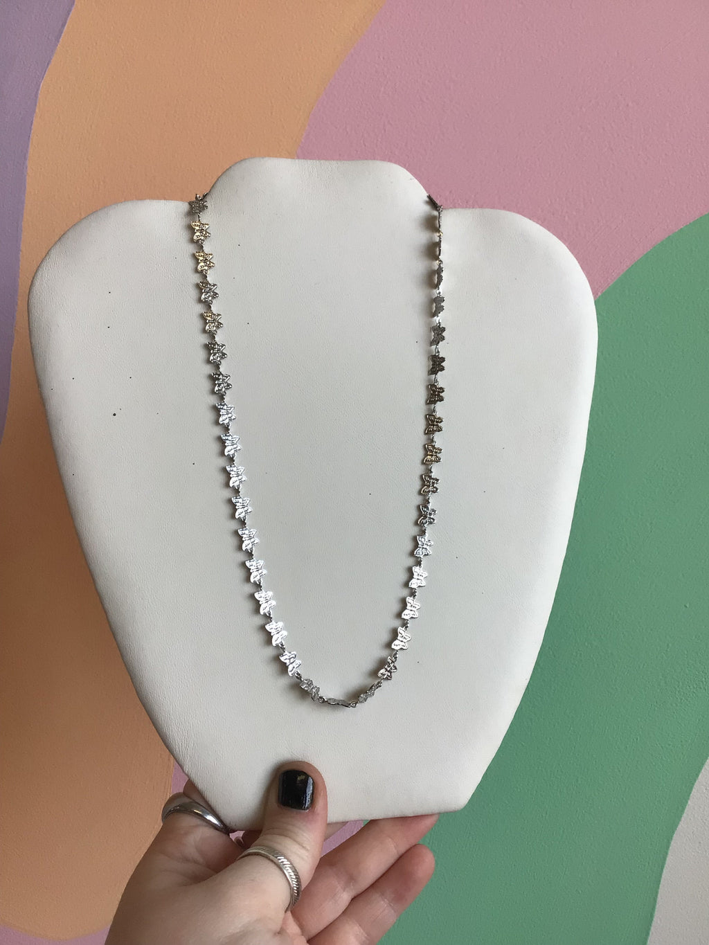 Titanium Butterfly Chain Necklace