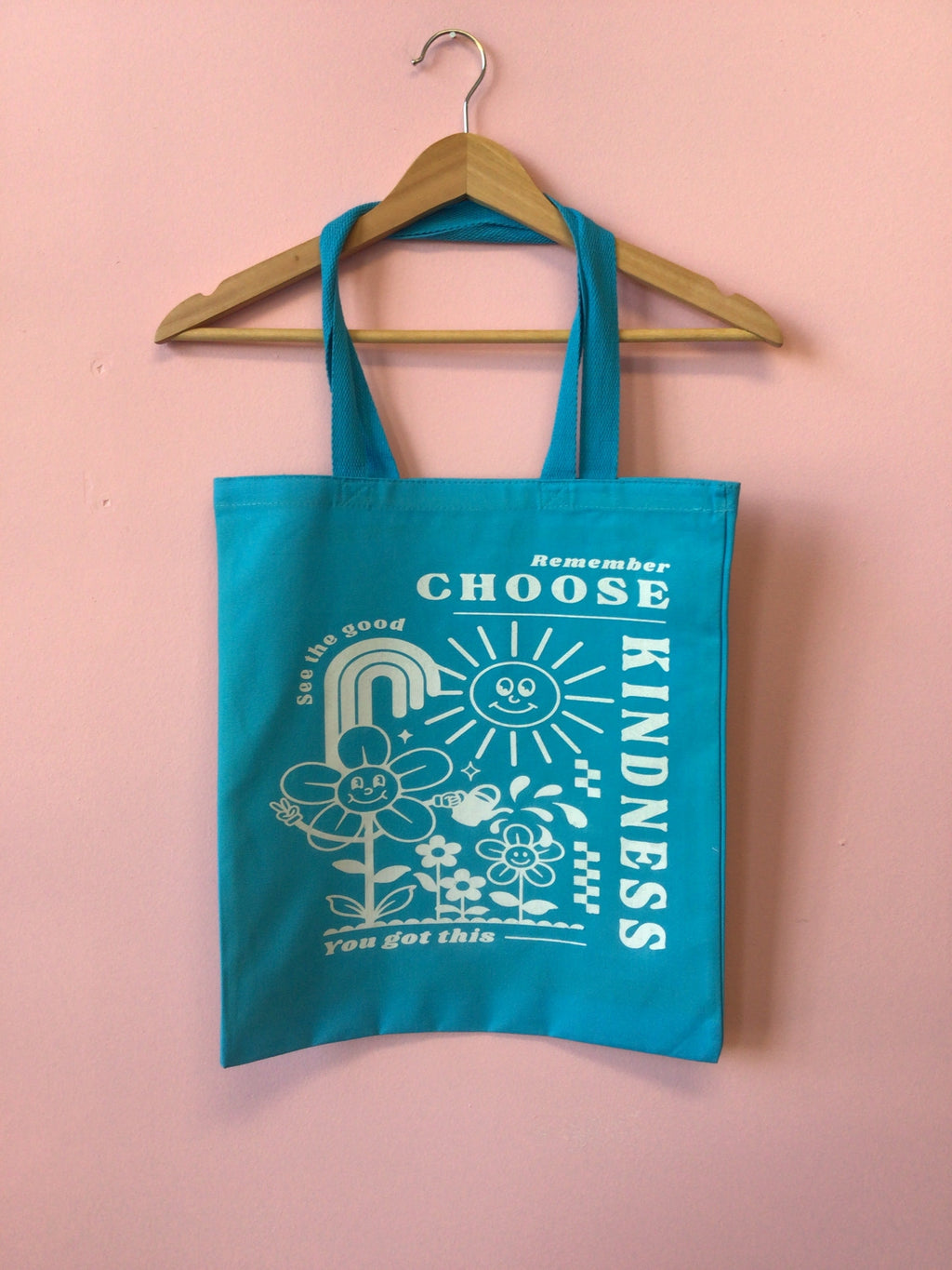 Colorful Graphic Print Tote bags