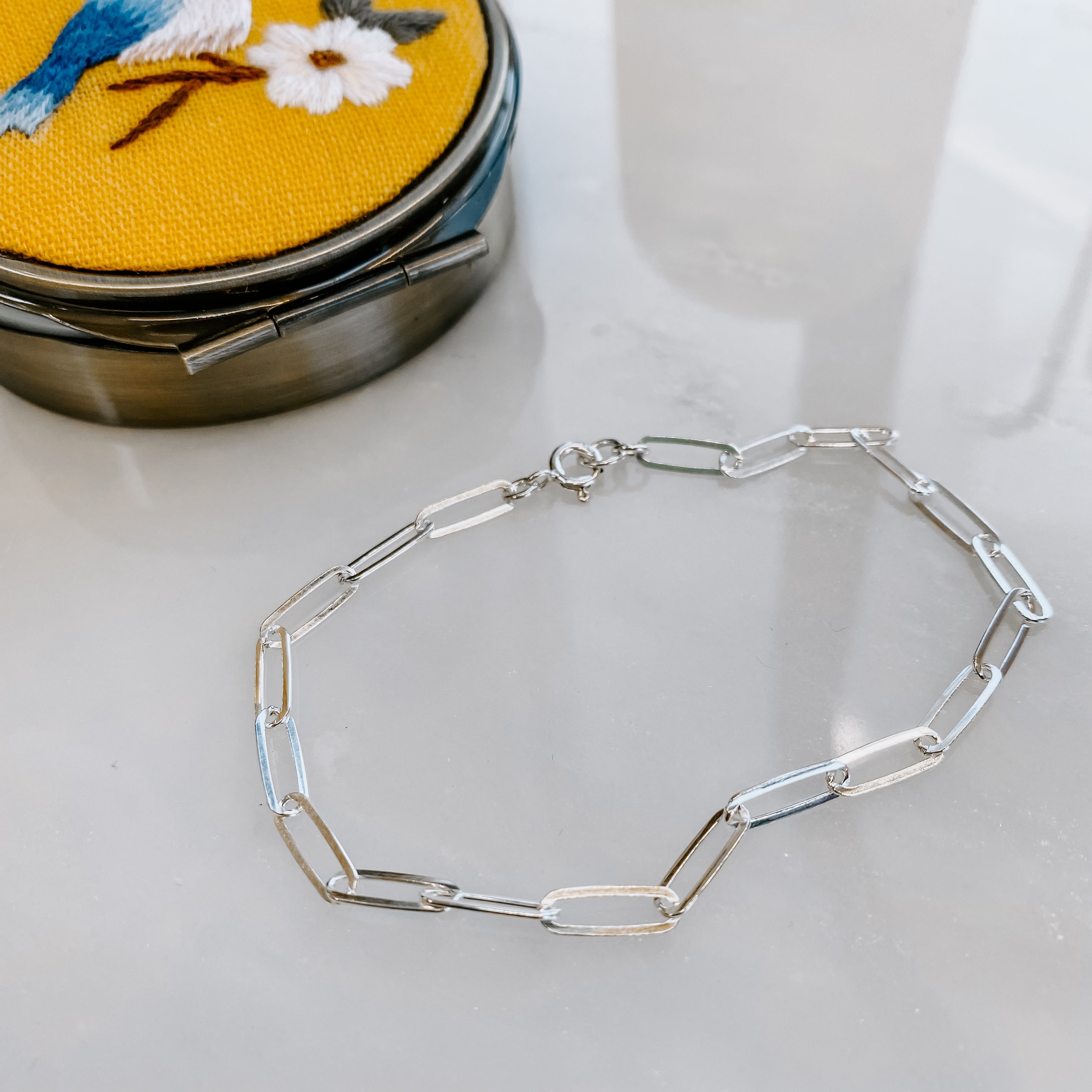 Paperclip Chain Link Bracelet
