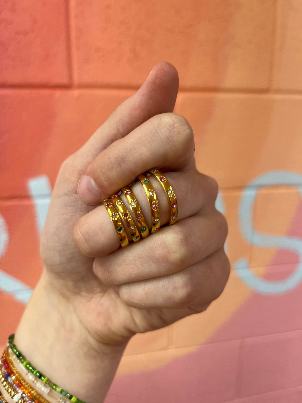 Sparkle Diva Titanium Ring