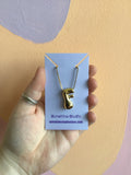 Bubble Letter Initial Necklace