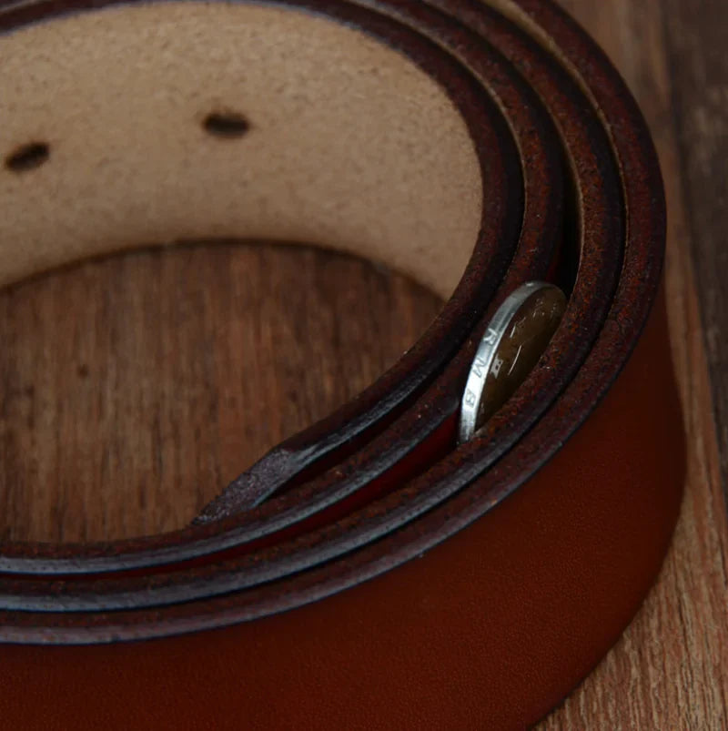 COWATHER Genuine Leather Casual Business Men's Belt