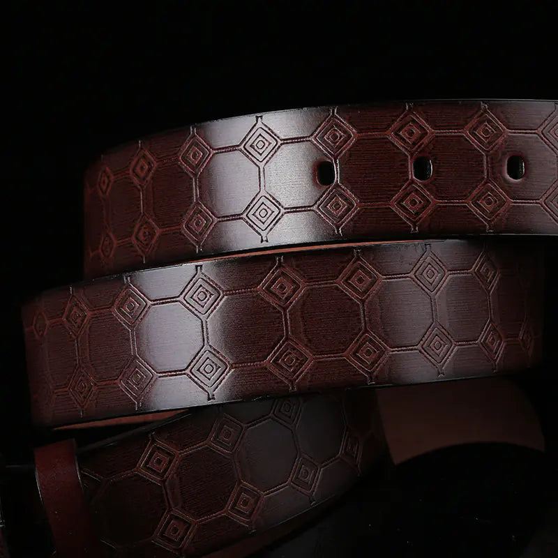 New Men's Faux Leather Belt