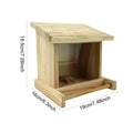 Bird House Wood Hanging Nesting Box Sheltered Warm Place Outside Bluebird Viewing House Feeder for Pet Supplies Patio Small Bird