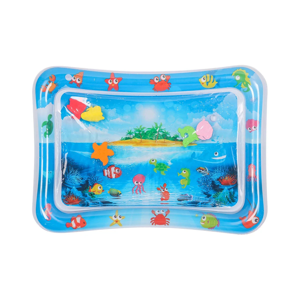 1PC Pet Water Play Mat Interactive Cat Toy Inflatable Sensory Splash Mat for Cats Dogs Indoor Enrichment Exercise Training Toy