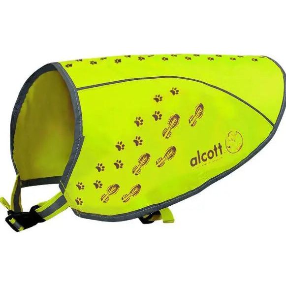 Alcott Visibility Dog Vest with Reflective Trim, Medium Neon Yellow