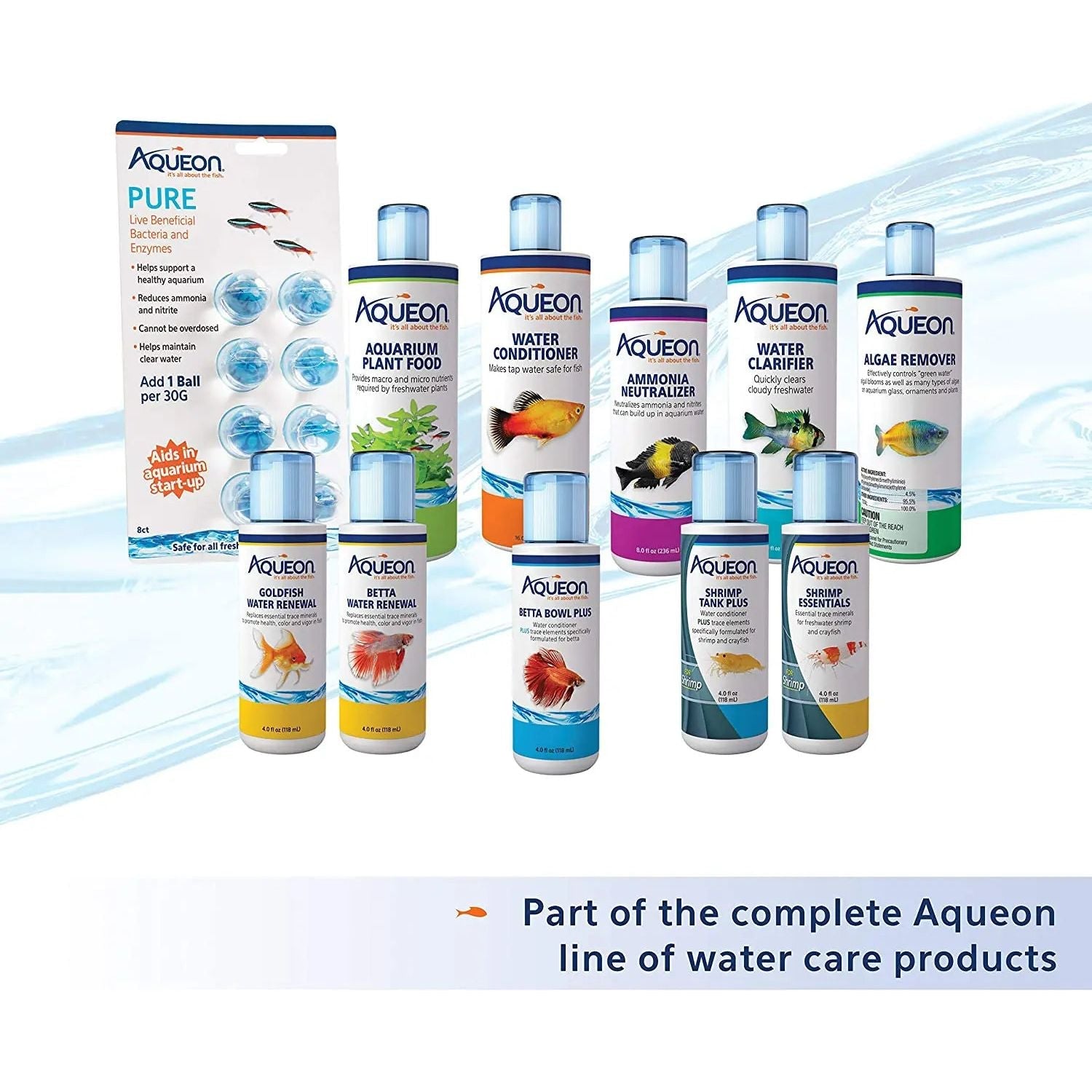 Aqueon Ammonia Neutralizer 4oz. Aquarium Water Treatment Fresh Salt Tank USA
