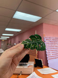 Glitter Leaf Hair Claw
