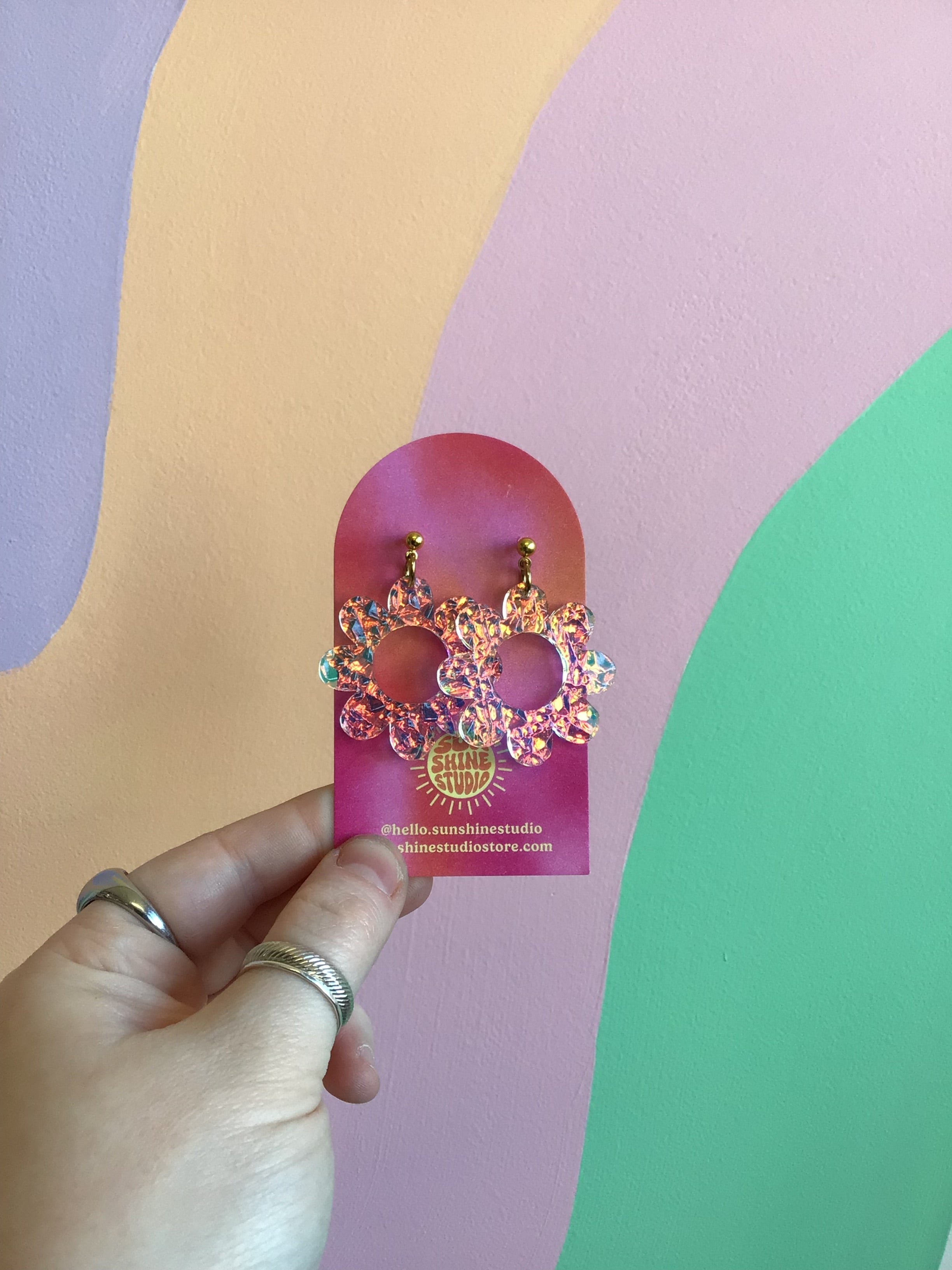 Happy Spring Daisy Earrings