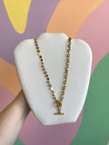 Stainless Steel Half and Half Necklaces