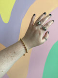 Gold Titanium Bead Bracelet