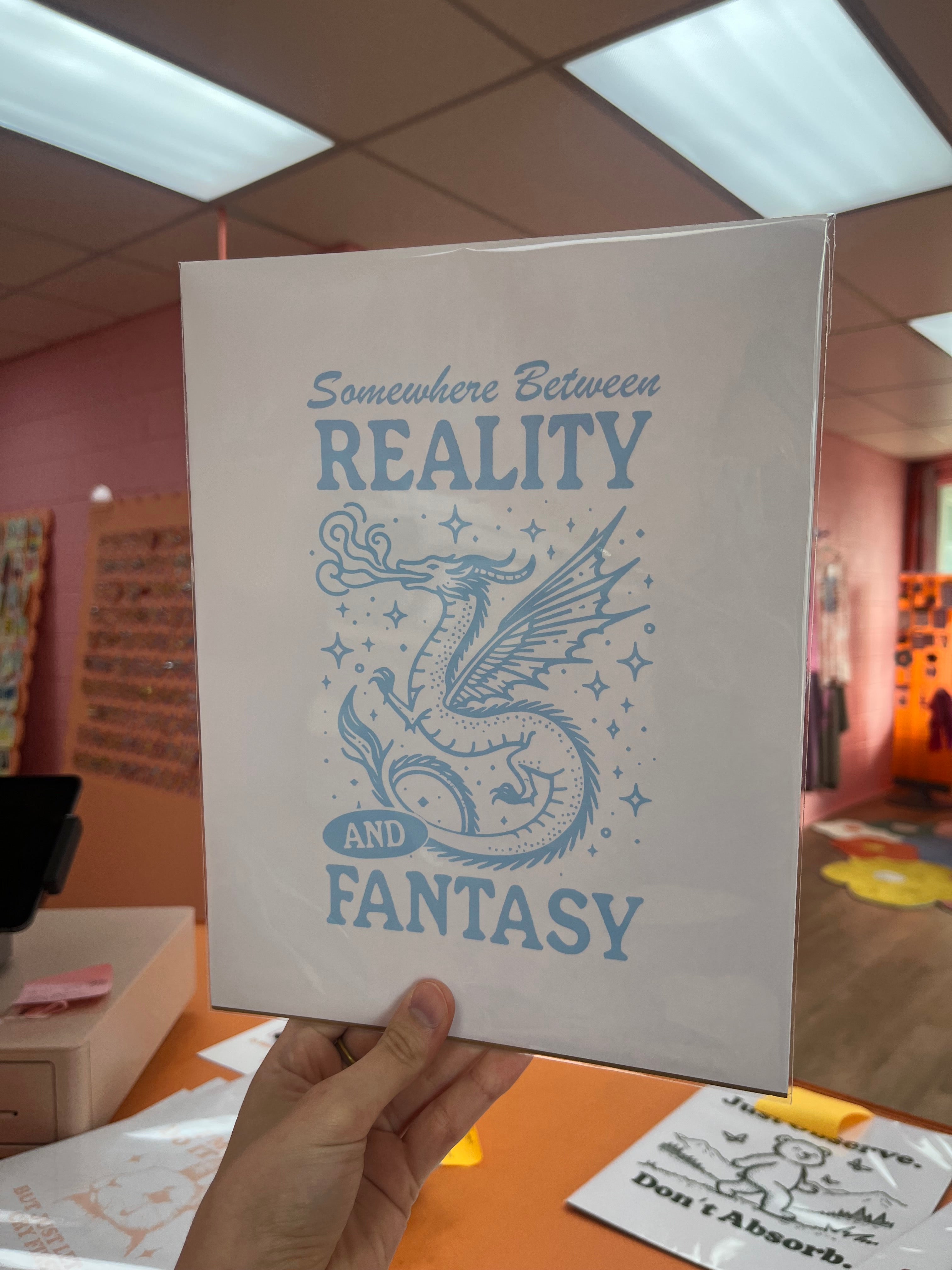 Between Reality and Fantasy 8.5 x 11 print