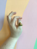 Pyramid Statement Titanium Ring