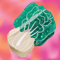 Bok Choy Hair Claw