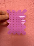 Matte purple travel earring holder