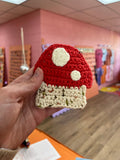 Crochet Mushroom Coaster