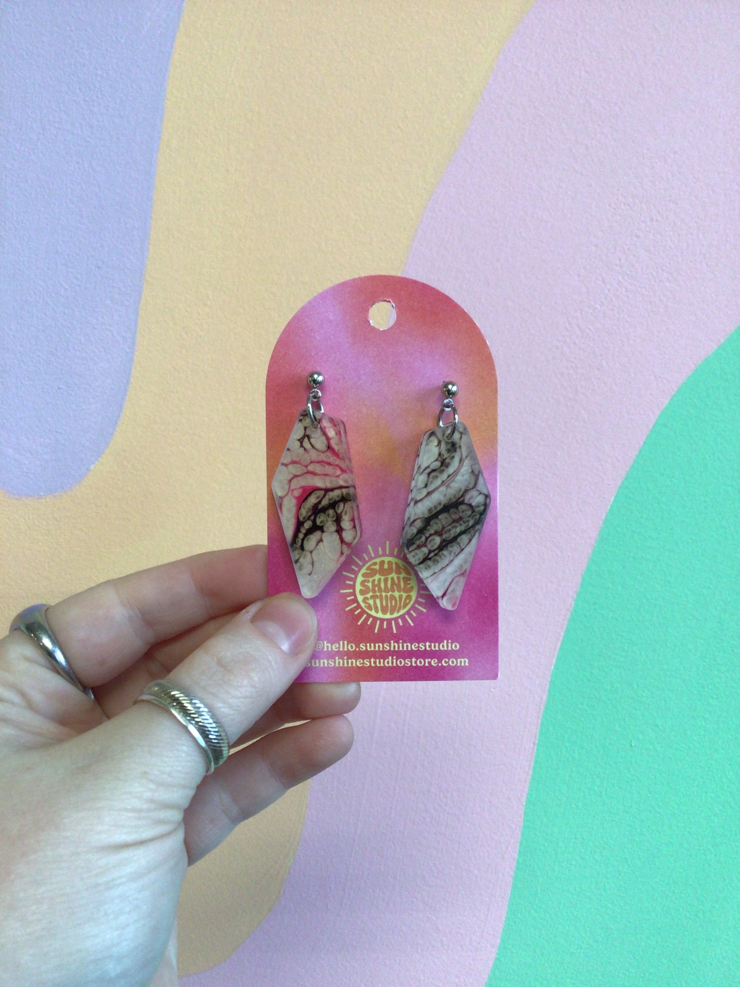 Pentagonal Fun Earrings