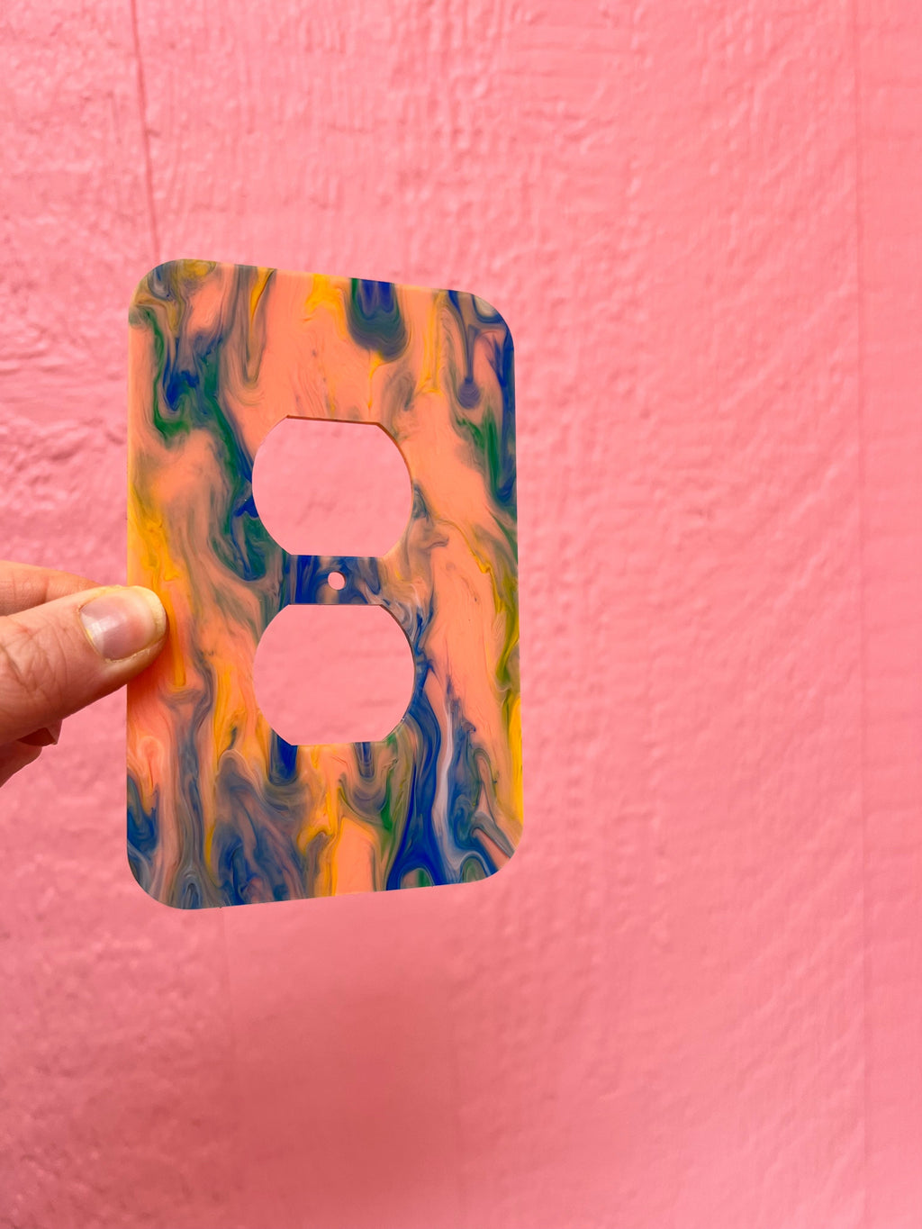 Colorful Marble Outlet Covers
