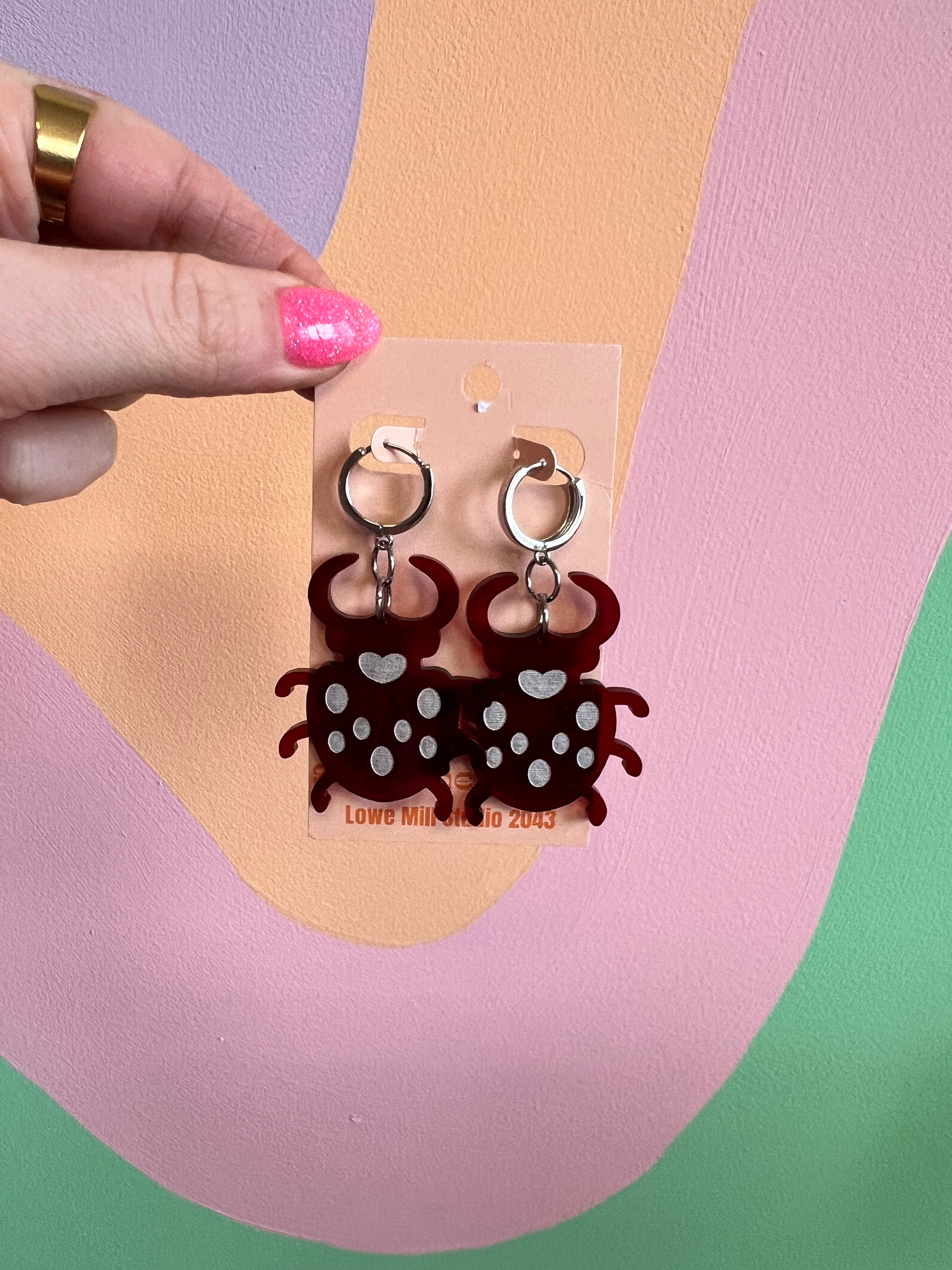 Beetle Earrings