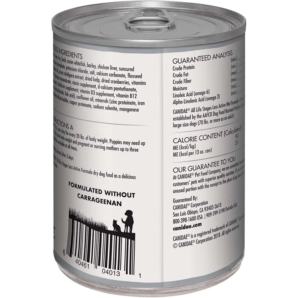Canidae Canned Dog Food All Life Less Active Formula 13 oz.