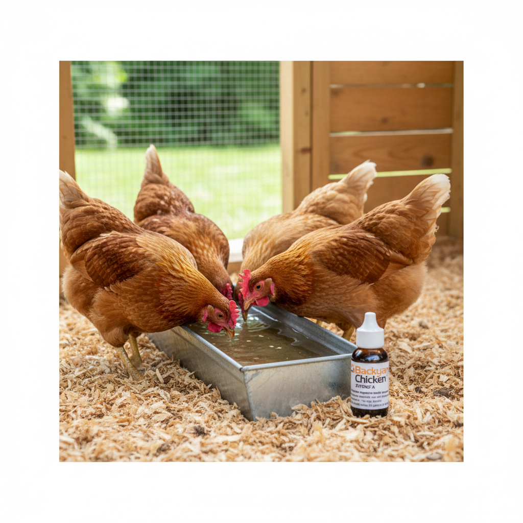 Backyard Chicken Zyfend A Chicken Dewormer Poultry Remedy 30mL Treats 90Gal