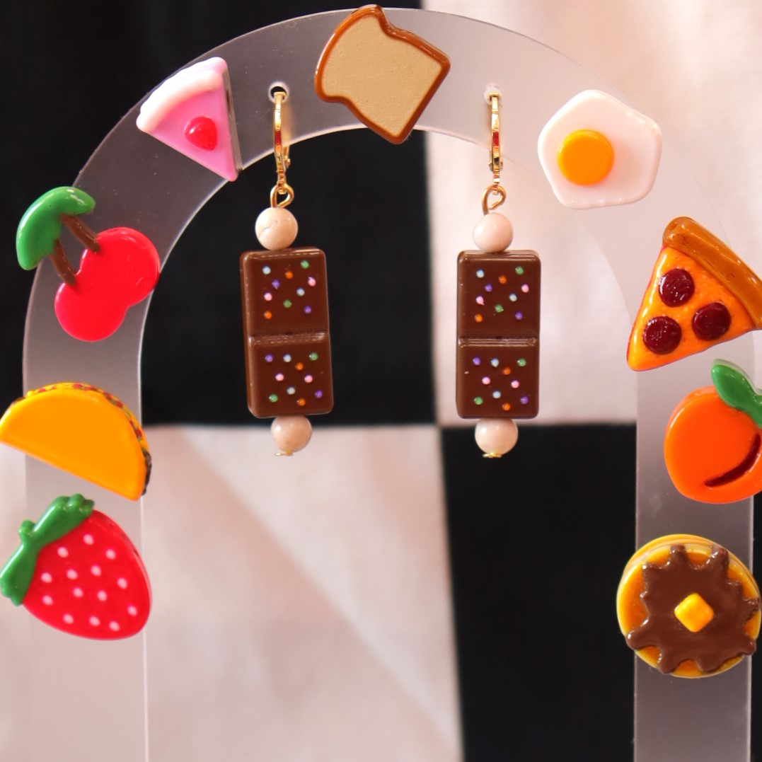 Cosmic Lunchbox Brownie Earrings