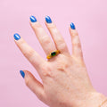 Titanium Emerald City Ring