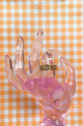 Clear Gem Link Ring