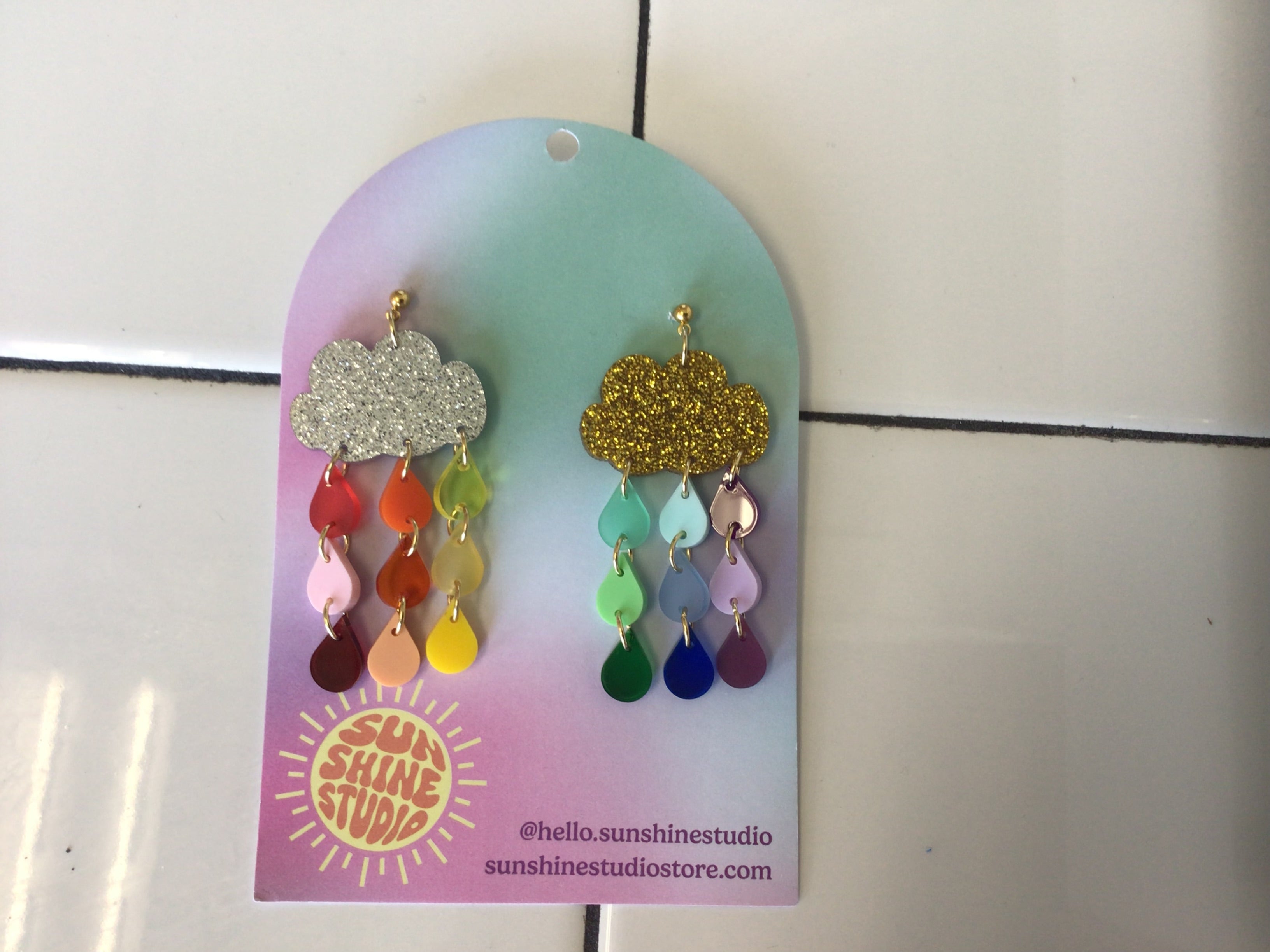 Translucent Pride Rainbow Earrings