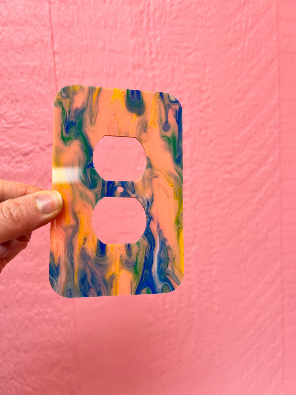 Colorful Marble Outlet Covers