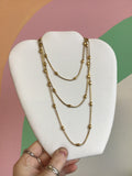 Super Long Titanium Bauble Necklace