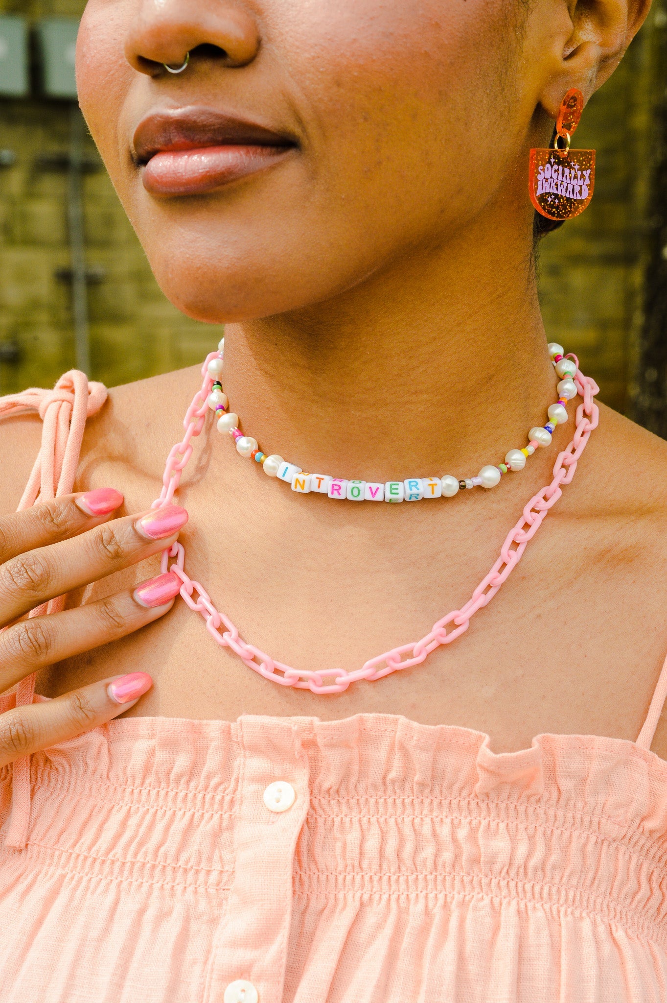'Stressed' Necklace