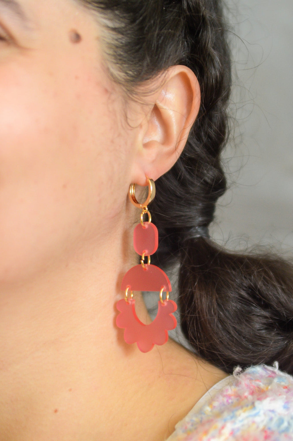 Summer Scalloped Statement Earrings