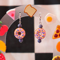 Beaded Donut Earrings