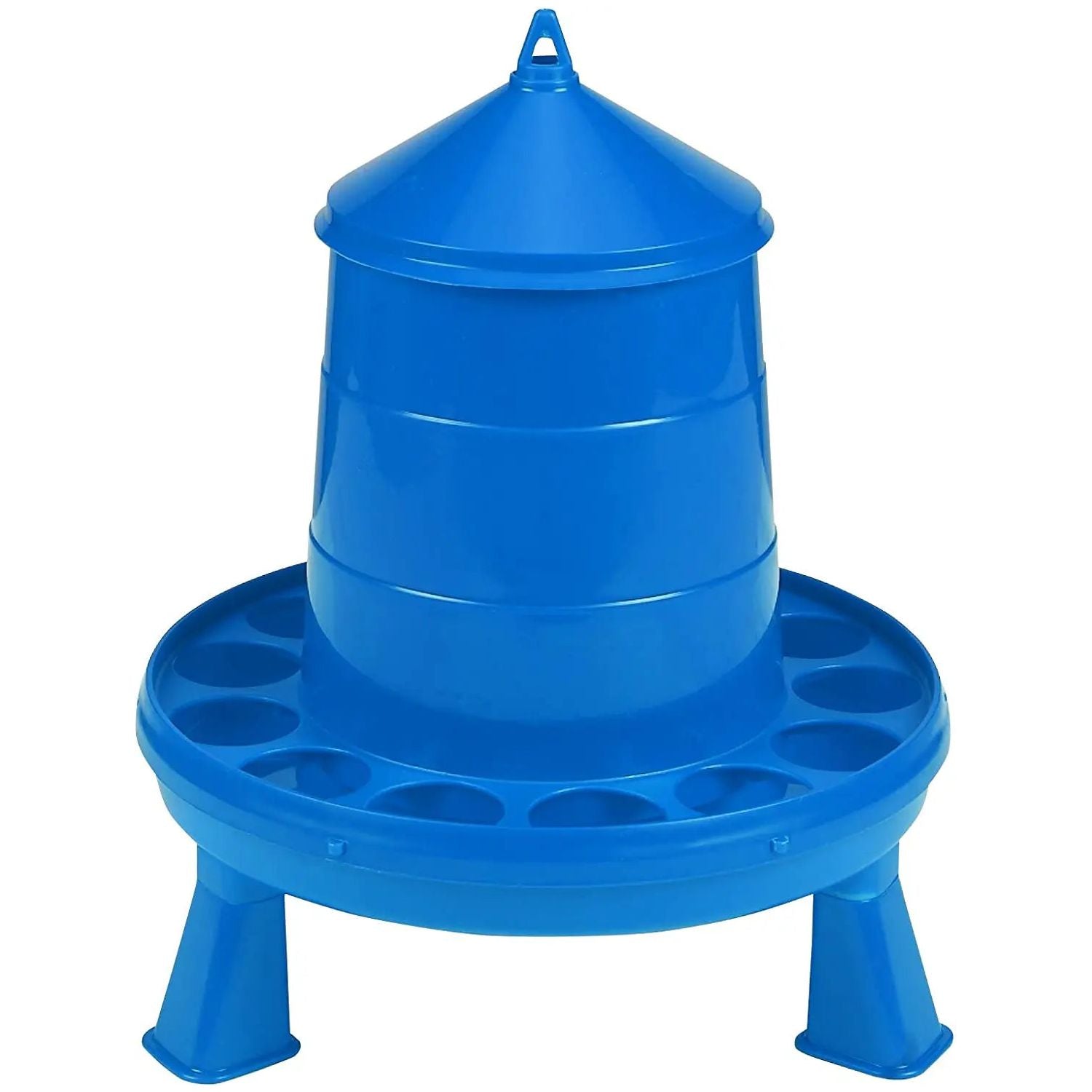 Double-Tuf Poultry Feeder 4 lb Removable Legs Chicken Feeder Carrying Handle