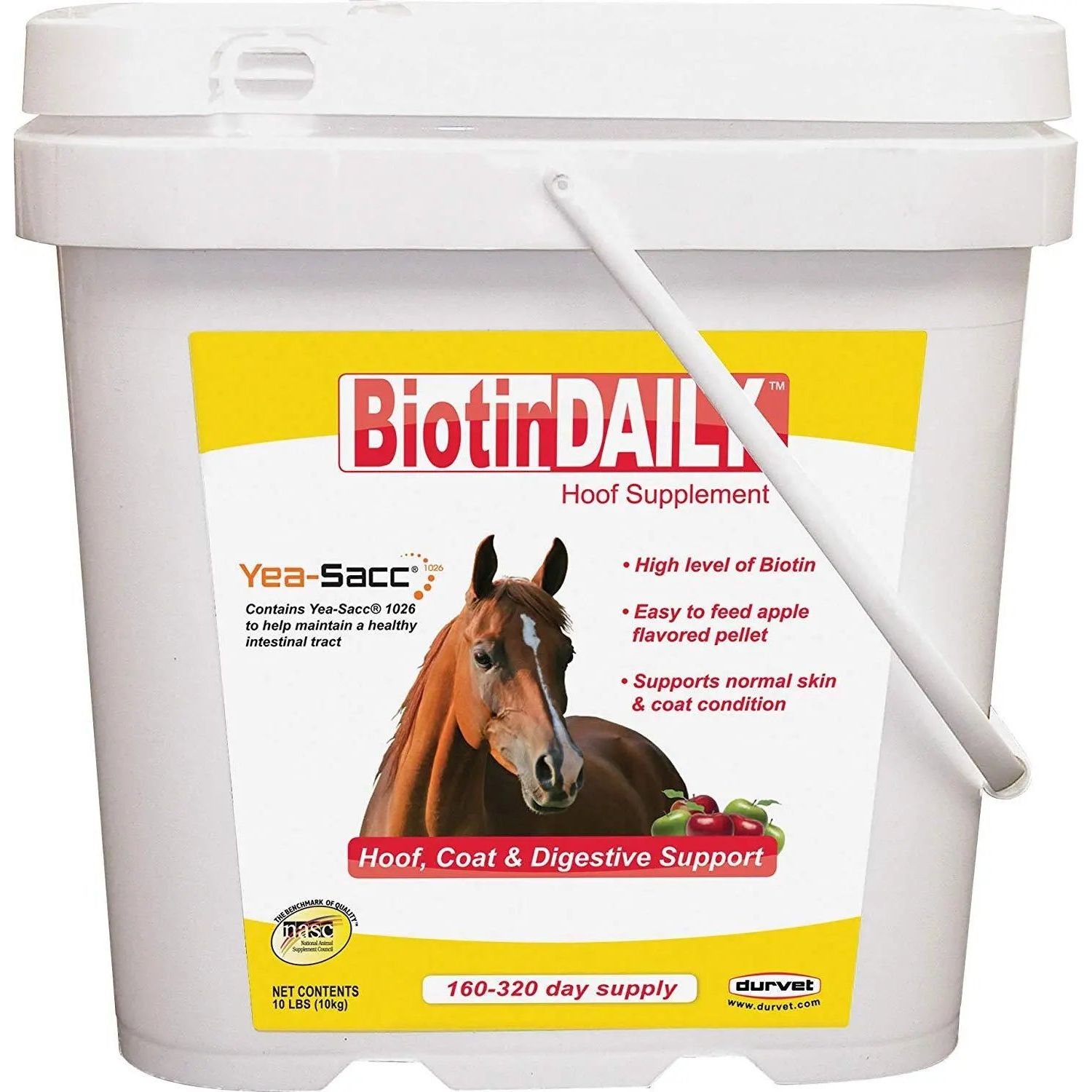 Durvet Biotin Daily Hoof Supplement for Horses 10 lbs.
