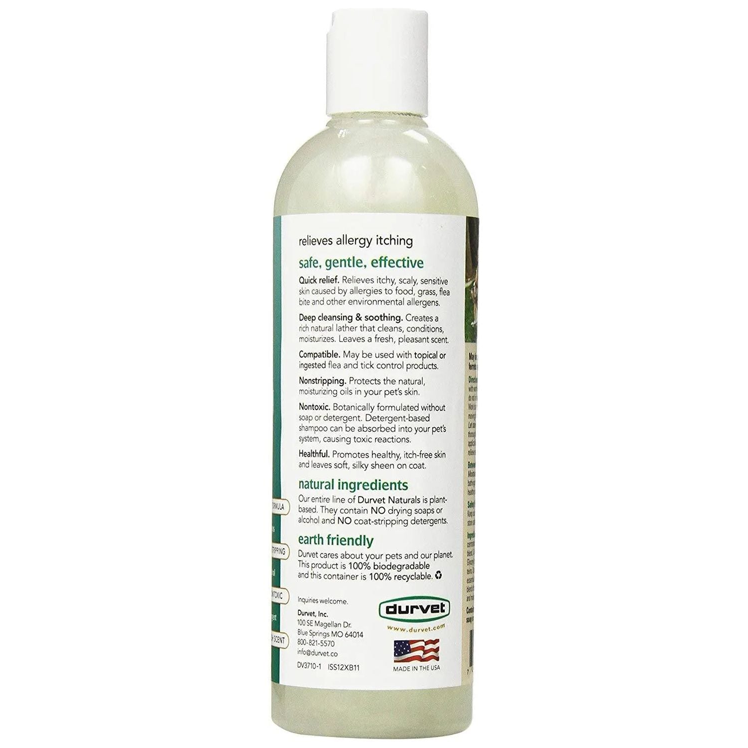 Durvet Naturals Anti-Itch Oatmeal Dog Shampoo 17 oz.
