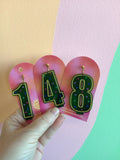 Translucent Green Birthday Candle Earrings