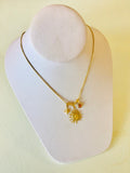 Amber Sun-rays Titanium Necklace