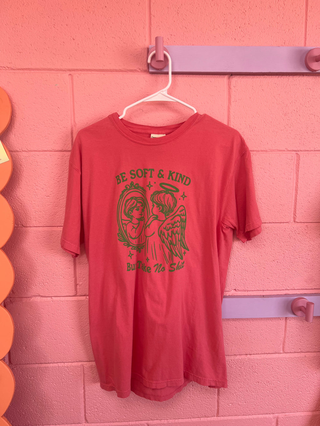 “Be Soft and Kind But Take No Shit” Screen-Printed Shirts & Crewnecks