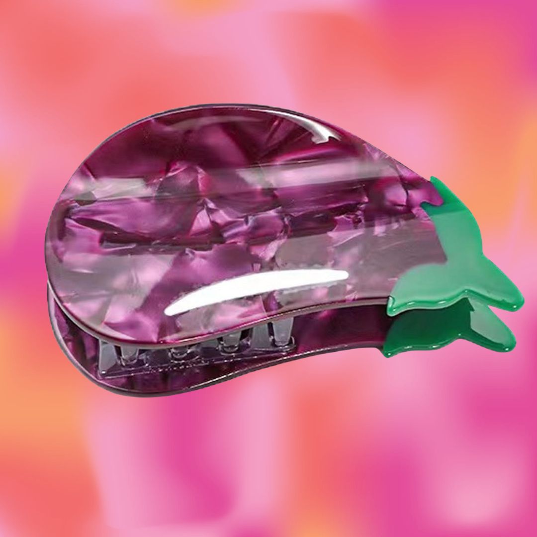 Eggplant Hair Claw