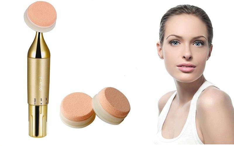 Makeup Powder Puff Auto Gold 6-in-1