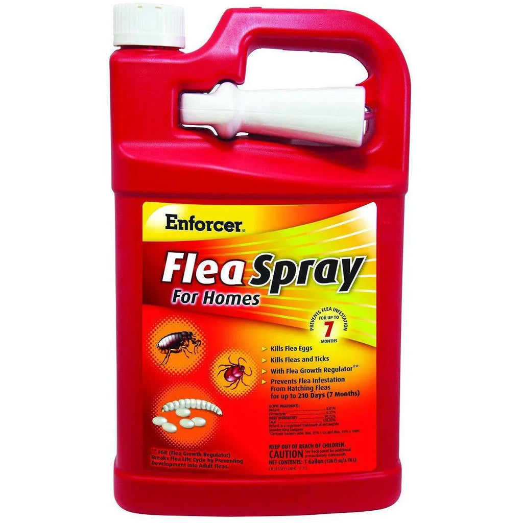 Enforcer Flea Tick Killer Spray 1 Gallon Home Carpets Kills Eggs Larvae Adults