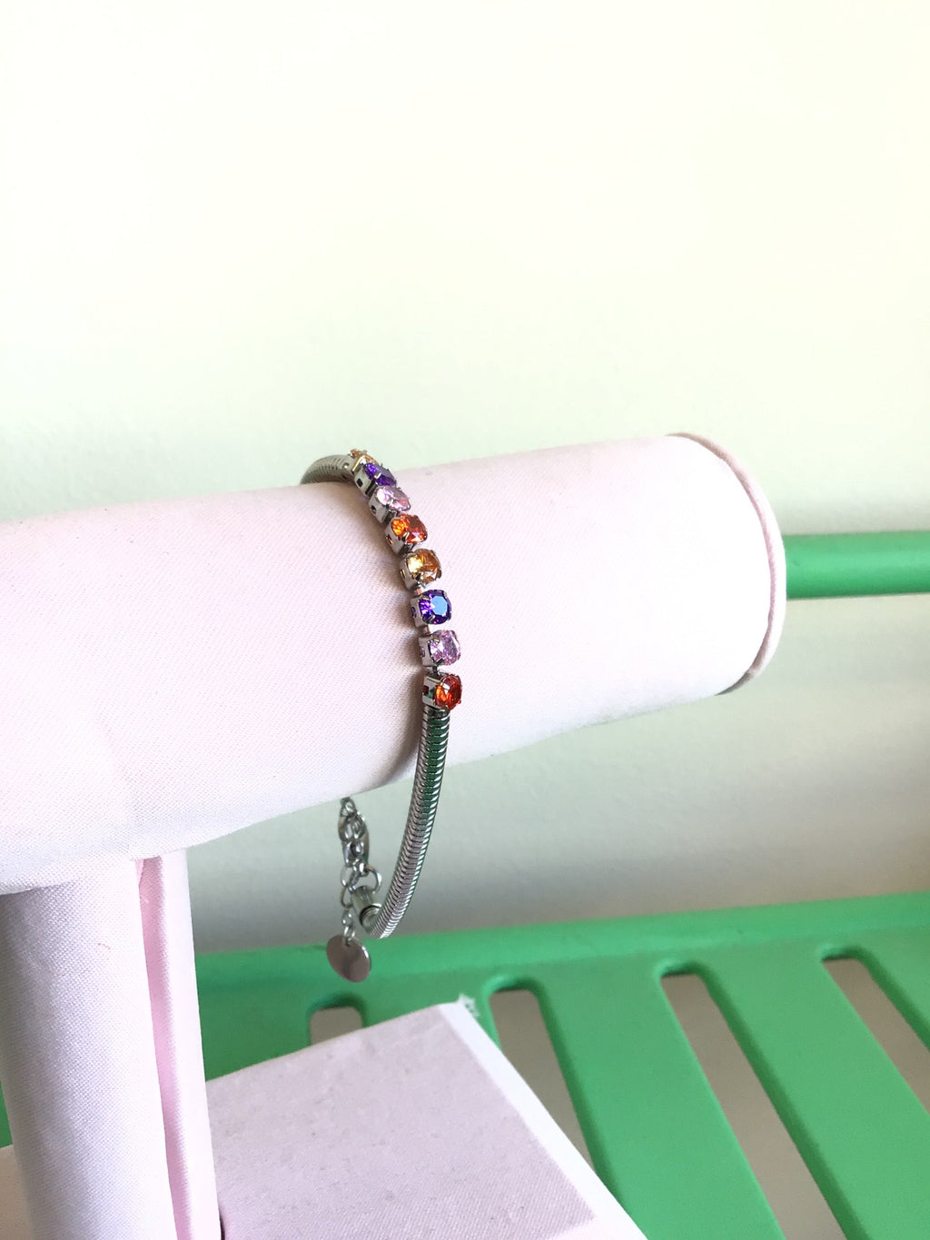 Titanium Pop of Color Snake Chain Bracelet