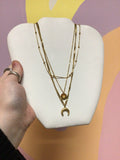 North Star Layered Titanium Necklace