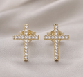 COVENANT CROSS CUBIC ZIRCONIA EARRINGS-PRESALE